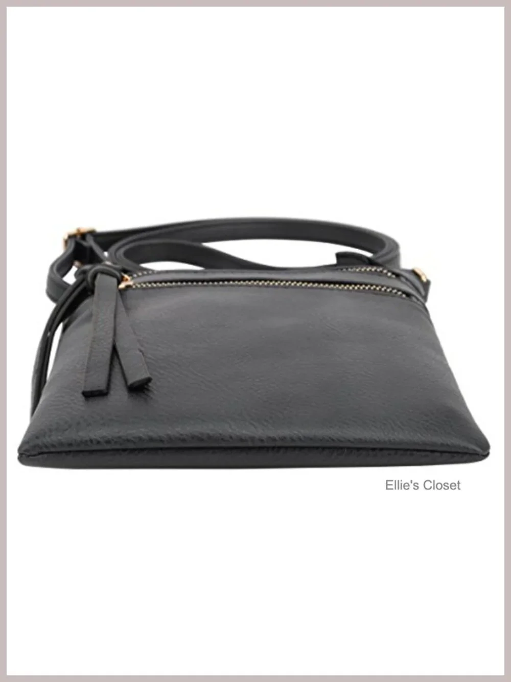Crossbody Purse Bag Multi Pocket Zipper Faux Leather Shoulder Bag